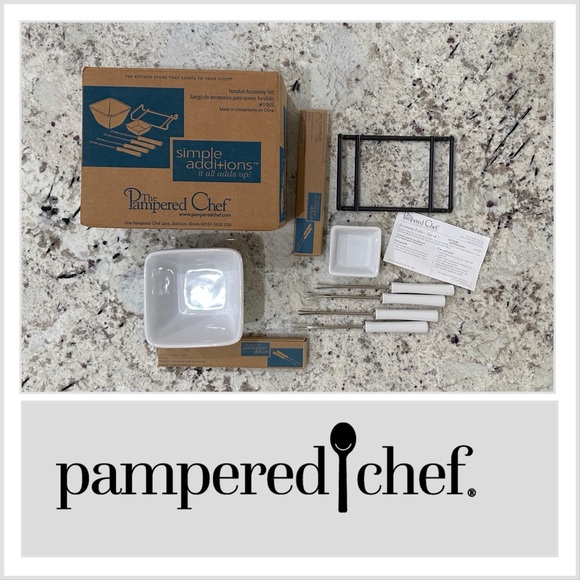 Pampered Chef Simple Additions Fondue Set - Picture 1 of 16